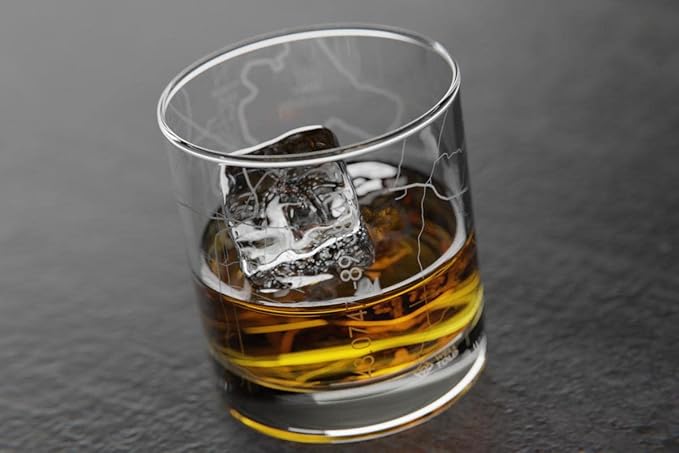 Well Told Engraved Madison Wisconsin Map Rocks Glass, Old Fashioned Whiskey Glass (11 oz, Clear) Etched Whiskey Glass, Gifts For Whiskey Lovers