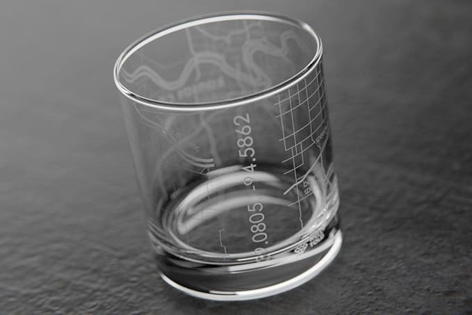 Well Told Engraved Kansas City Missouri Map Rocks Glass, Old Fashioned Whiskey Glass (11 oz, Clear) Etched Whiskey Glass, Gifts For Whiskey Lovers