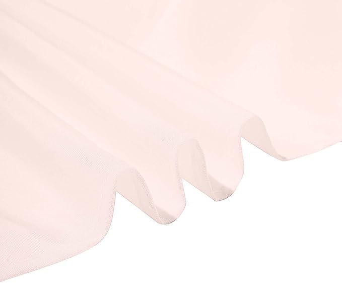 Efavormart 70" Premium Square Polyester Tablecloth for Wedding Kitchen Dining Events - Blush | Rose Gold