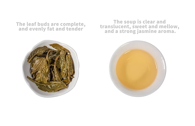 TIAN HU SHAN Jasmine Dragon Pearls Green Tea Loose Leaf 4 Ounce (Pack of 4) 114g*4tins