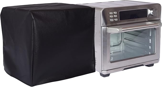 Perfect Dust Cover, Black Padded Cover Compatible with Cuisinart Air Fryer Convection Toaster Oven Model TOA-65, Anti Static, Double Stitched and Waterproof Dust Cover by The Perfect Dust Cover