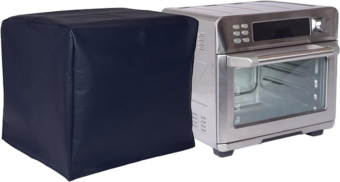 Perfect Dust Cover, Navy Blue Padded Cover Compatible with Cuisinart Air Fryer Convection Toaster Oven Model CTOA-130PC3, Anti Static, Double Stitched and Waterproof Dust Cover by The Perfect Dust