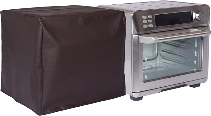 Perfect Dust Cover, Brown Padded Cover Compatible with Cuisinart Air Fryer Convection Toaster Oven Model CTOA-130PC3, Anti Static, Double Stitched and Waterproof Dust Cover by The Perfect Dust Cover