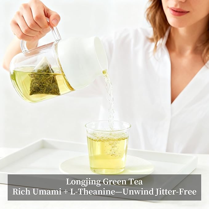 ZenVerdant USDA Organic Quick Brew Green Tea Bags 40 Count - Plant-Based Fiber, Subtle Natural Citric Acid Flavor, Individually Wrapped