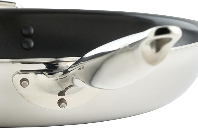 WINCO Tri-Ply Frying Pan, Silver