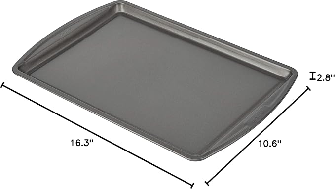 GoodCook Everyday Non-Stick Carbon Steel 9” x 13” Baking Sheet – Carbon Steel Cooking Pans, Bakeware Cookie Sheet for Baking, Oven Pan for Baked Goods & Sheet Pan Dinners