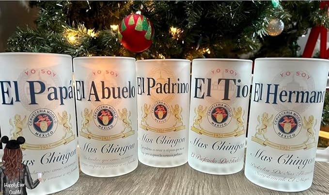 16 oz Frosted Beer Mug,Family Dad God Parent Gift (Padrino)