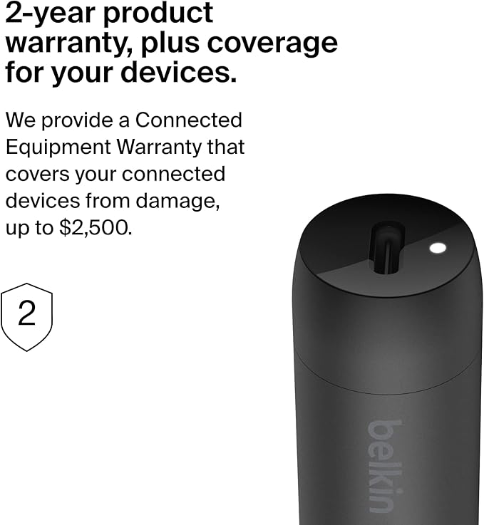 Belkin Boost↑Charge™ 30W Fast Car Charger, Compact Design w/USB-C Power Delivery Port, USB-C to Lightning Cable Included, Universal Compatibility for iPhone 14 Series, iPad, and More - Black