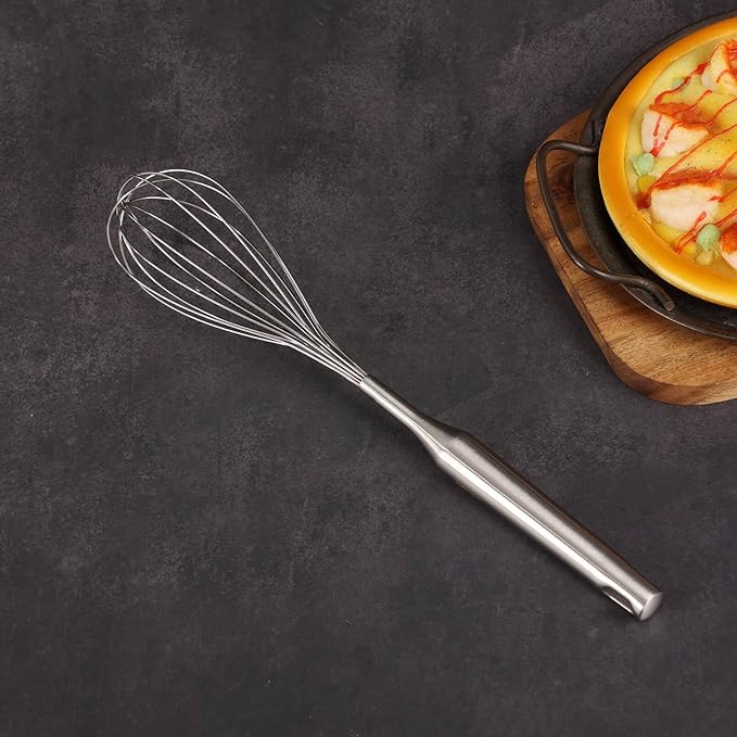 18/10 Stainless Steel Cooking Utensils Set - 16 PCS All Metal Small & Large Kitchen Spoons, Serving Utensils - Whisk, Masher, Fork, Tongs, Solid/Slotted Spoon, Spatula, Turner, Ladle, Skimmer, Pasta
