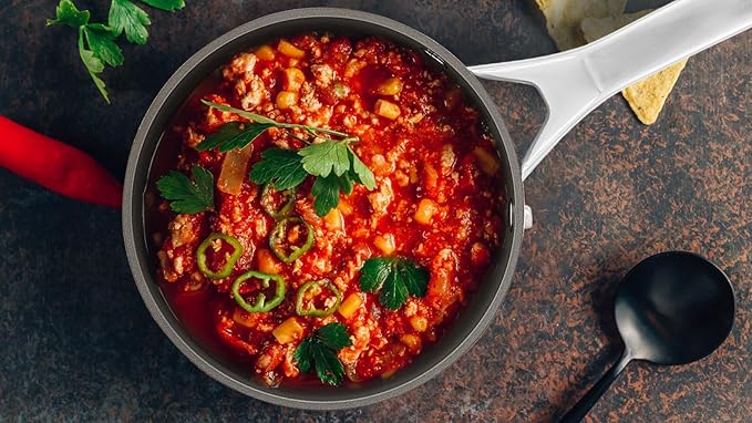MSMK 1.5 QT PFAS-FREE Ceramic enamel saucepan with Tempered Glass Lid, Rice Burnt also Non stick, Dishwasher and Oven Safe, Induction Ready, Compatible with All Cooktops, Butter color