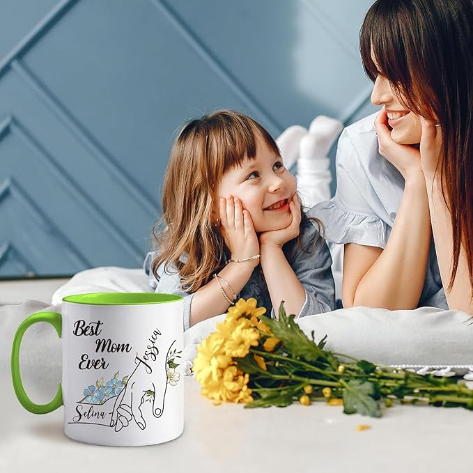 Personalized Coffee Mug with Photo Text Logo, 11OZ Custom Travel Cups, Personalized Valentine Birthday Employee Appreciation Gifts for Women Men Best Friend Office, Taza Personalizadas (mom mug)