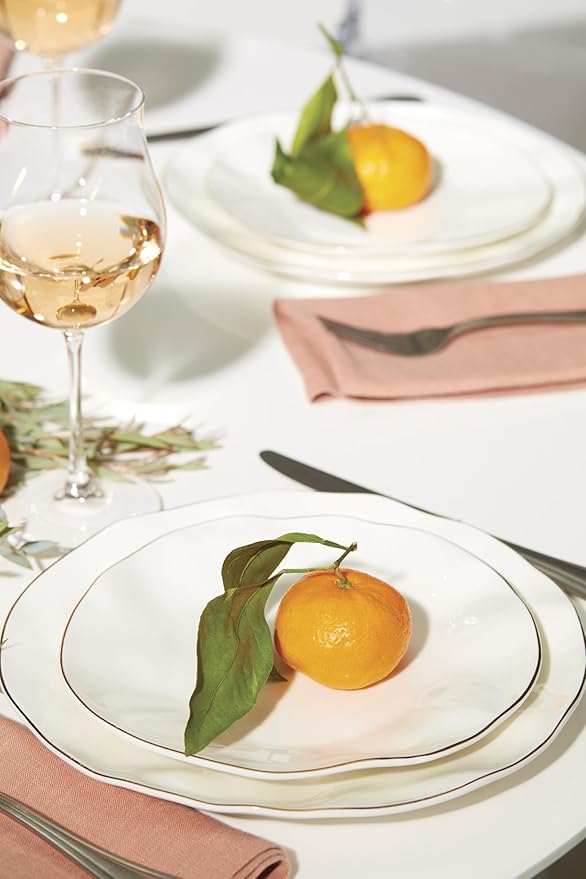 Lenox 899192 Blue Bay White 18-Piece Dinnerware Set, Service For 6