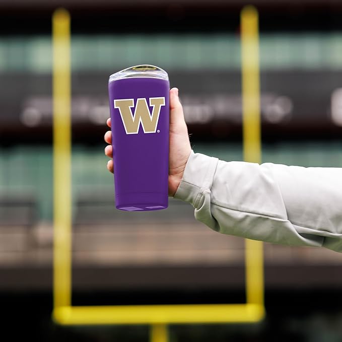 Logo Brands 20 oz Powder Coat Tumbler- Insulated Tumbler with Lid for Water, Iced Tea or Coffee, Smoothie and More