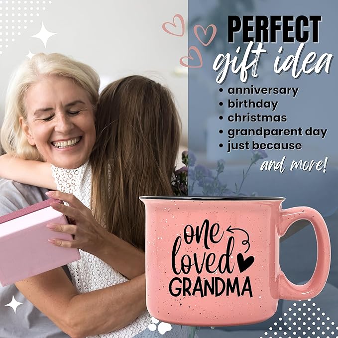 Cute Funny Coffee Mug for Grandma - Unique Fun Gifts for Grandmother, Grandma from Grandkids - Coffee Cups & Mugs with Quotes