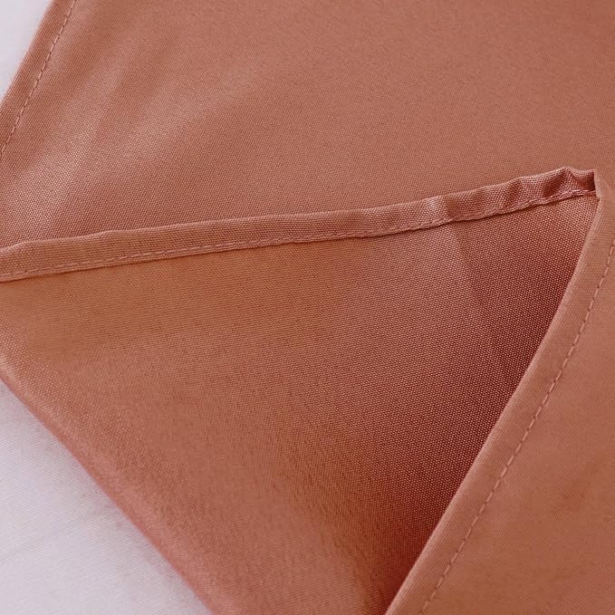 Efavormart 54x54 Terracotta Wholesale Linens Seamless Polyester Square Linen Tablecloth for Wedding Banquet Party Restaurant