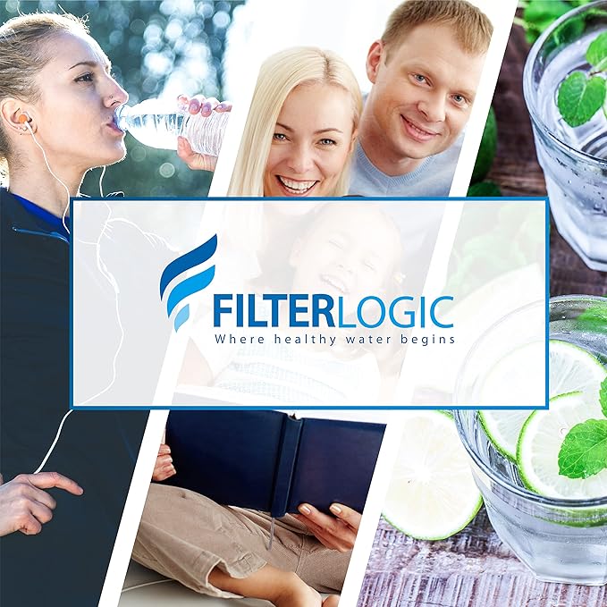 FilterLogic NSF Certified Pitcher Water Filter, Replacement for Brita® Classic 35557, OB03, Mavea® 107007, and Brita® Pitchers Grand, Lake, Capri, Wave, Amazon Basics® 10-Cup Pitcher (Pack of 6)