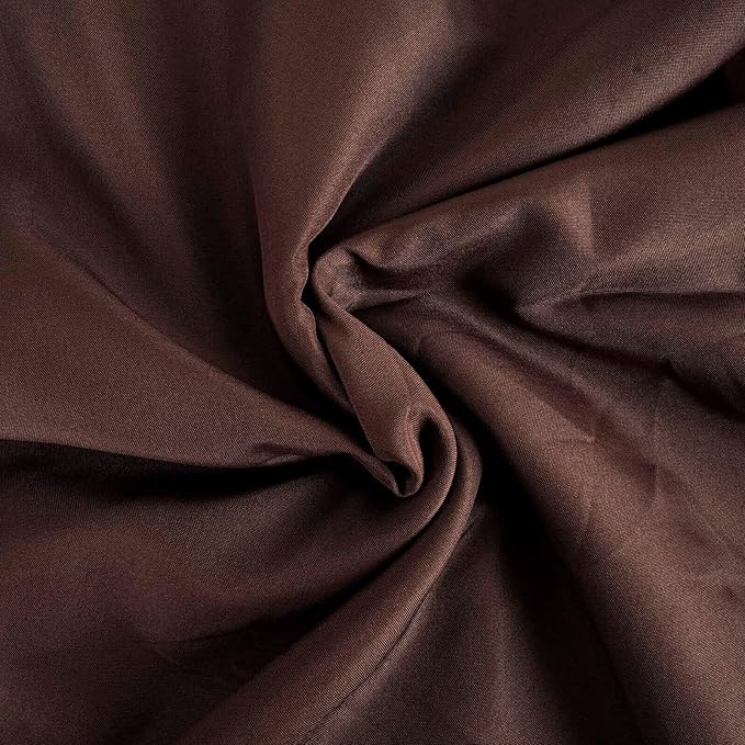 Efavormart Round Tablecloth, 90 Inch Stain & Wrinkle Resistant Washable Table Cloth, Decorative Polyester Fabric Table Cover for Banquet, Wedding, Dining- Chocolate
