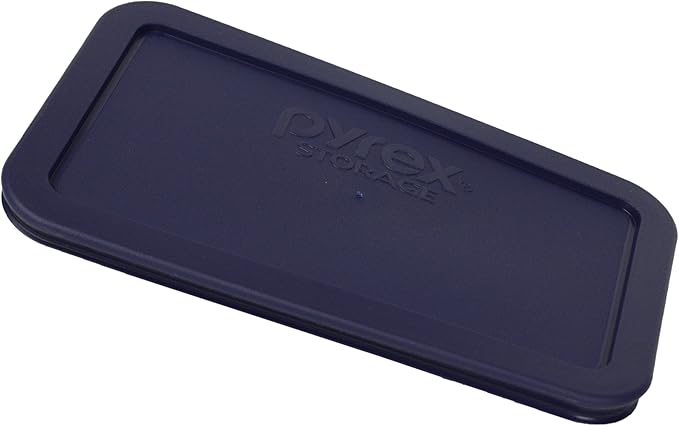 Pyrex 7214-PC 4.8-Cup Blue Food Storage Replacement Lid (4-Pack) - Made in USA