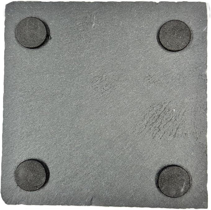 Japanese Warrior Slate Coaster Set – Engraved Feudal Japan Art (4 Pack)