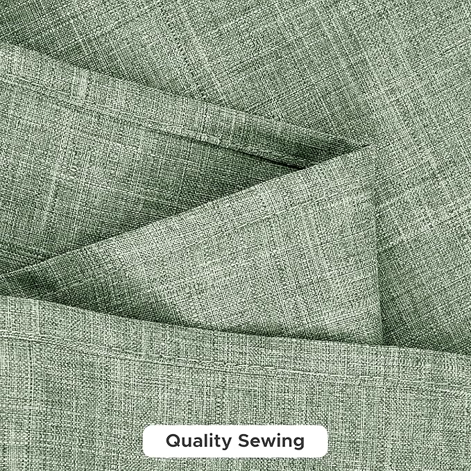 Fitable Faux Linen Tablecloths for Rectangle Tables: Water & Stain Resistant Farmhouse Table Cloth, Washable Burlap Textured Table Covers for Kitchen Dining Party(2 Pack, 52x70 Inch, Sage Green)