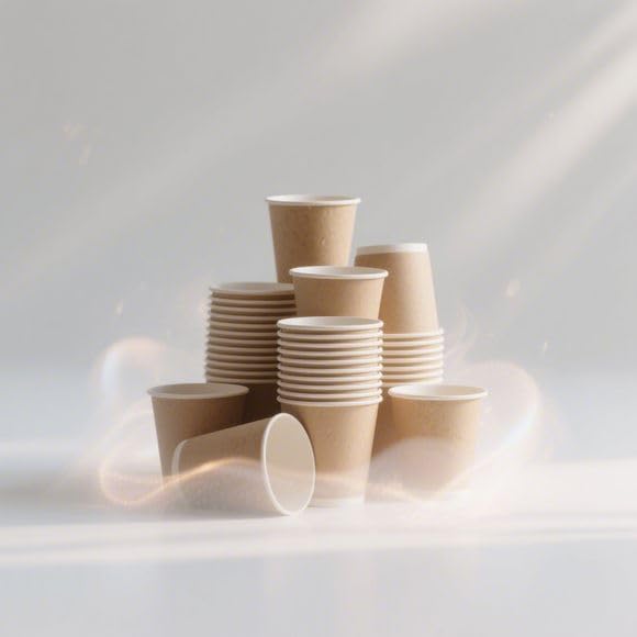 5 oz 600 Pack Disposable Coffee Cups, Bulk Brown Disposable Paper Cups, Coffee Cups for Hot Tea, Chocolate and Cold Drinks