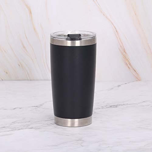 Travel Mug Ice Cup 20 OZ Colourful Tumbler 304 Stainless Steel Double Wall Vacuum Insulated Coffee Mug Wide Mouth Metal Bottle(Pink)