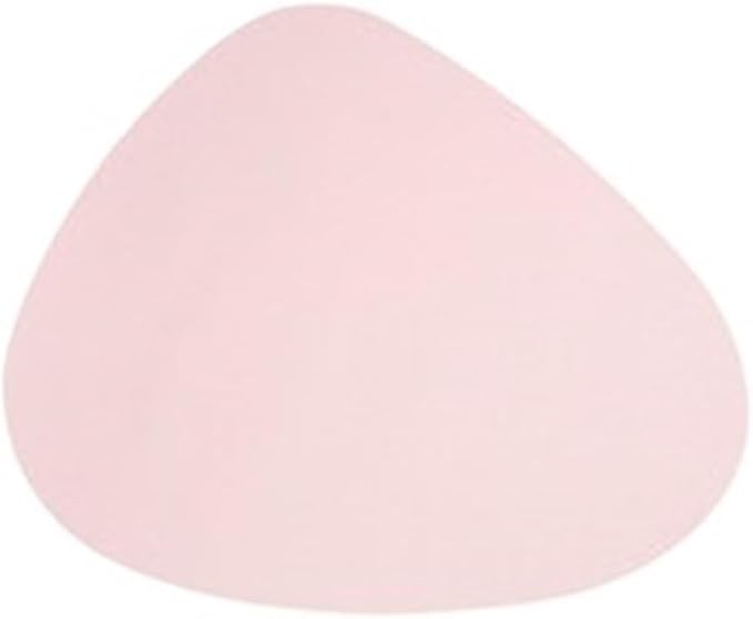 Oval PU Leather Coaster Cup Mat Waterproof Heat-Insulated Pad Drink Holder Desktop Decoration Chic Placemat(Pink)