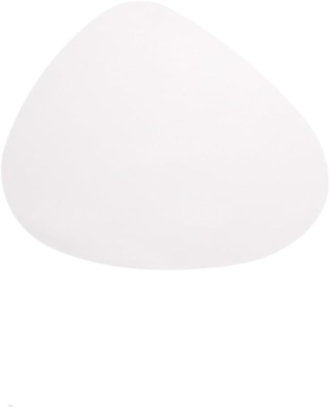 Oval PU Leather Coaster Cup Mat Waterproof Heat-Insulated Pad Drink Holder Desktop Decoration Chic Placemat(White)