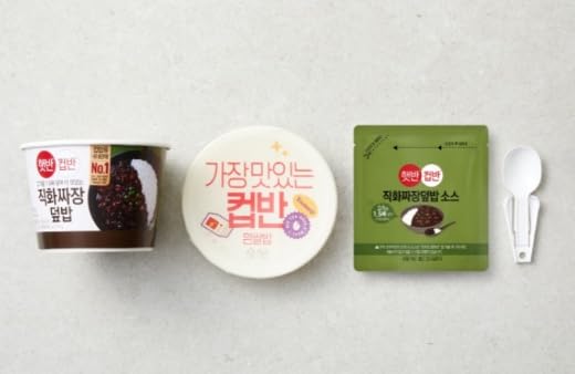 CJ Instant rice Hetbahn CupBan (3bowls, Black Bean Jjajang Sauce)