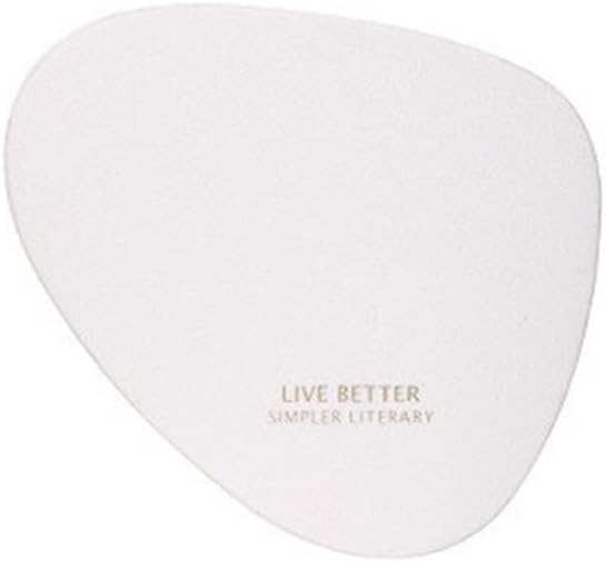Decorative Coffee Coasters PU Leather Placemat European Style Table Mat Home Decoration(White Small)