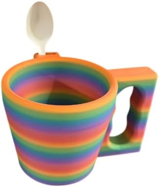 Ice Cream Pint Holder with Ergonomic Handle and Spoon Slot – No More Cold Hands or Mess – Fits Standard 16oz Pints – Colorful and Functional – Push-Up Base for Easy Removal (Red)