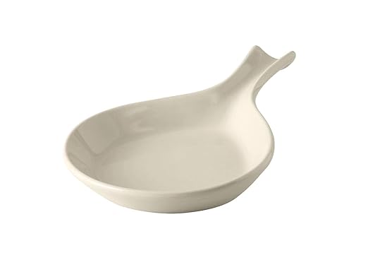 Tuxton China BEP-114 Fry Pan Server, 18 oz., 11-3/8" x 8-1/8" x 1-3/8" H, Microwave and Dishwasher Safe, Oven Proof, Fully Vitrified, Ceramic, DuraTux, American White/Eggshell, Pack of 12