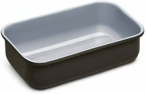 Caraway Non-Stick Ceramic 1 lb Loaf Pan - Naturally Slick Ceramic Coating - Non-Toxic, PTFE & PFOA Free - Perfect for Pound Cakes, Breads, & More - Black
