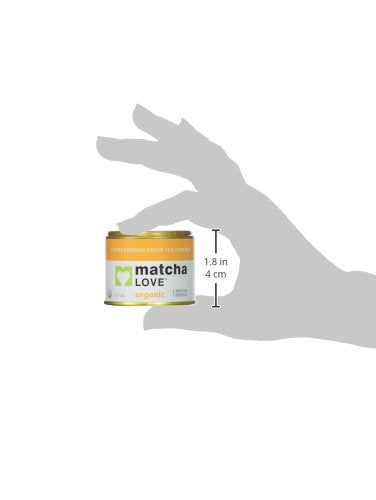 Matcha Love Ceremonial Green Tea Organic 0.7 Ounce Canister (Pack of 1) Green Tea Powder