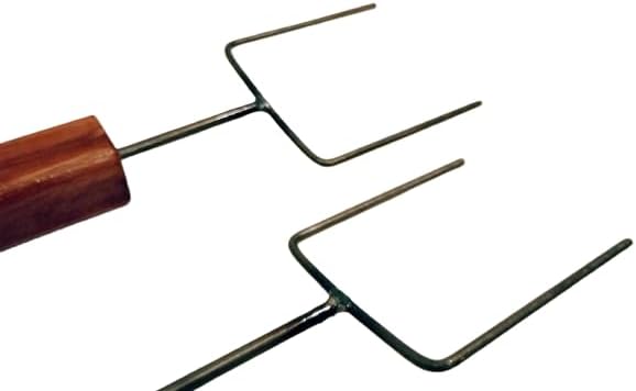 Set of two (2) Extra Long Heavy Duty Hot Dog Marshmallow Roasting Sticks Forks Campfire USA Made