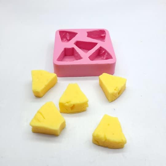 Pineapple chunks Silicone Mold - Candle making mold - Resin mold - Soap mold - Realistic Flexible mold NC032
