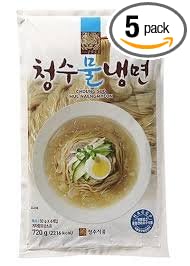 Choung Soo Naeng Myeon, Oriental Style Korean Cold Noodle (Mul Naeng Myeon, 5 Pack)