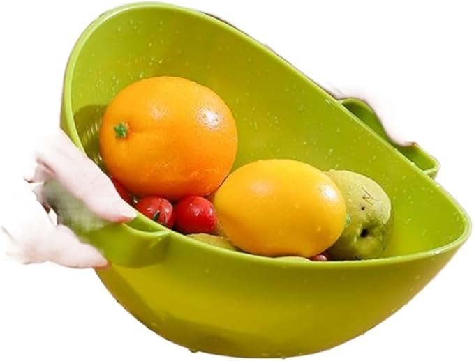 JSEIAJB Kitchen Washing Basin Vegetable Draining Basket Vegetable Filter Basket Washing Basket(E)