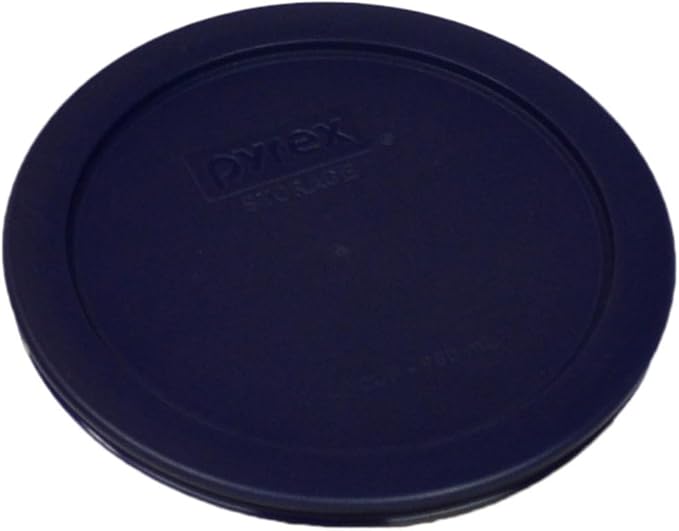 Pyrex 7200-PC 2-Cup Blue Food Storage Replacement Lid (4-Pack) - Made in USA