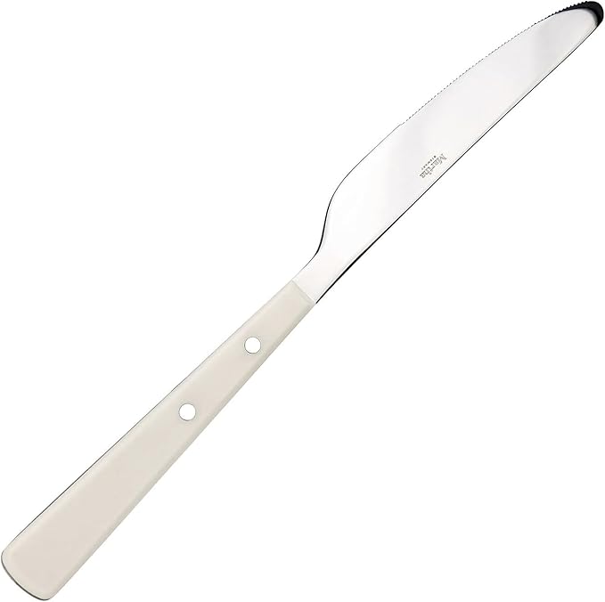 Martha Stewart Watercliffe 16 pc Flatware Silverware Set - Stainless Steel Utensils - Forks, Spoons, Knives - Service for 4 - Linen