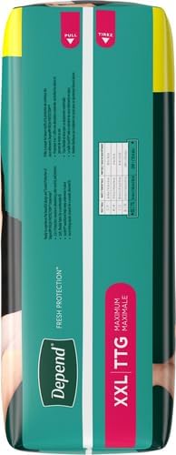 Depend Incontinence Underwear for Women, XXL, 22 Count | Maximum Absorption | Blush | Disposable | Pack of 2