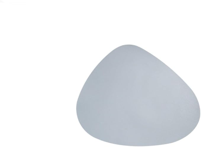 Oval PU Leather Coaster Cup Mat Waterproof Heat-Insulated Pad Drink Holder Desktop Decoration Chic Placemat(Gray)