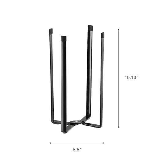YAMAZAKI Home Tower Kitchen Multi Eco Stand - Multifunctional Plastic Bag Holder Bottle Dryer - Steel
