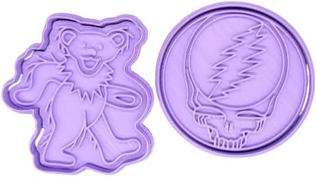 Greatful Dead Cookie Cutter & Stamp