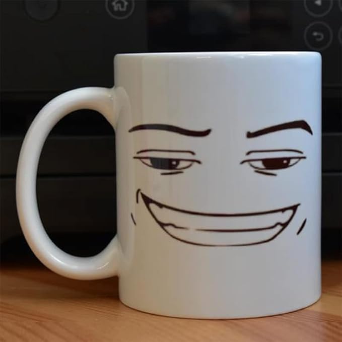 Game Inspired Mug Funny Faces Coffe Mug Cute Gamer Coffe Cup Idea Gift(4)