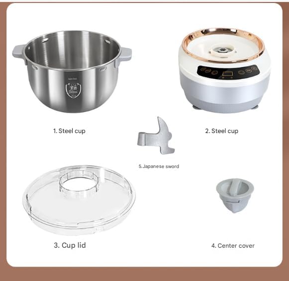 Automatic Dough Maker Machine with Fermentation, Stainless Steel Bread Pizza Pasta Kneading, Kitchen Mixer & Whisper-Quiet Motor (5L)