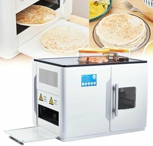 1800W Roti Chapati Maker - Fully Automatic Bread Machine for Home Use, Bakes 8 Perfect Flatbreads Effortlessly, Ideal for Quick & Easy Indian Cooking