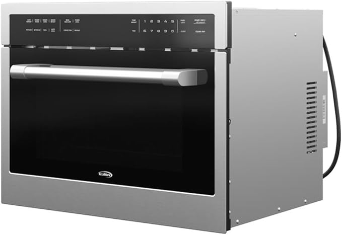 Pemberly Row 24 in. Stainless Steel Convection Oven with Microwave 1.5 cu. ft.