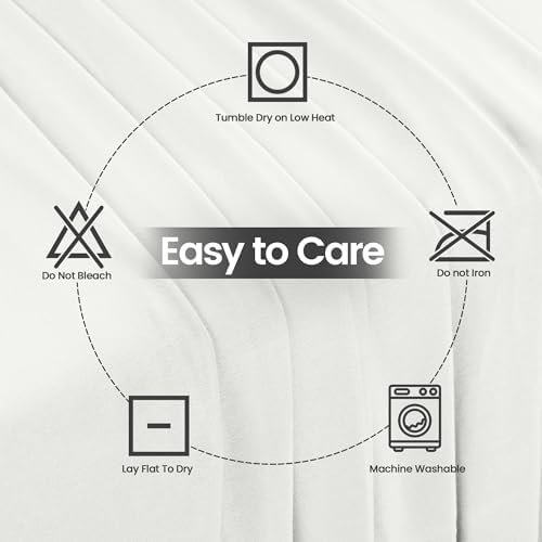 Utopia Kitchen Spandex Tablecloth 1 Pack [8FT, White] Tight, Fitted, Washable and Wrinkle Resistant Stretch Rectangular Patio Table Cover for Event, Wedding, Banquet & Parties [96Lx30Wx30H Inch]