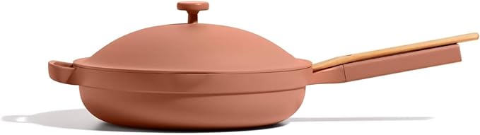 Our Place Large Always Pan | 12.5" Ceramic Pan with Modular Lid & Beechwood Spatula | Patented 10-in-1 Nonstick, Non-Toxic Cookware Made Without PFAS | Induction & Oven-Safe up to 450°F | Spice